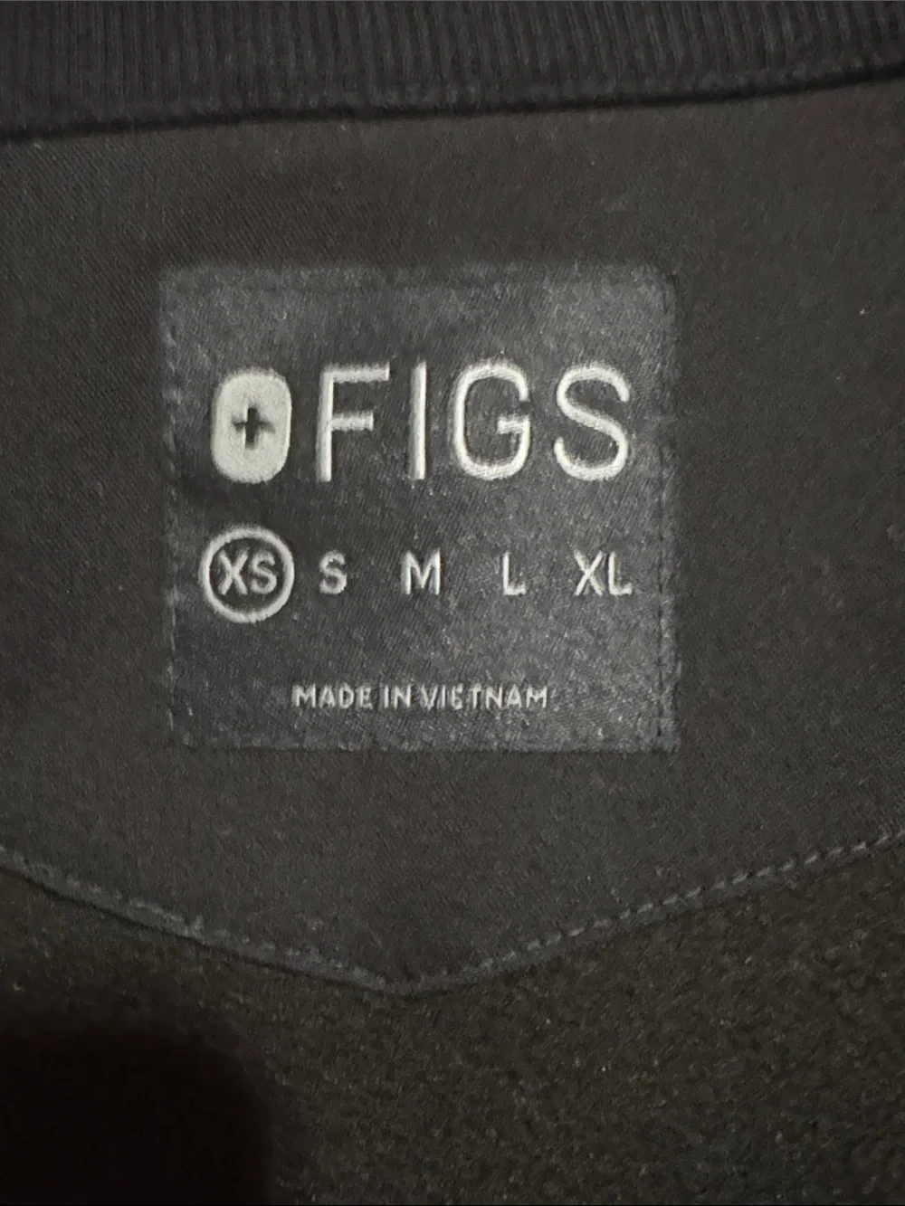 Figs On-Shift Fleece Jacket Black Full Zipper Primaloft Slim Fit Clinic X-Small
